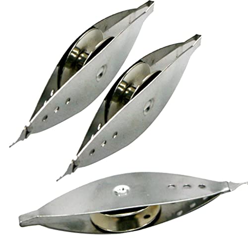 Loveindiy 3Pcs Vintage Silver Metal Tatting Shuttles Lace Making Sewing Craft Tools #TOP4