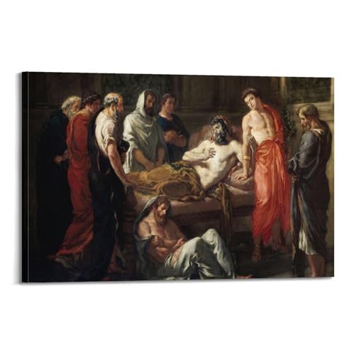 Impression sur toile Delacroix Marc Aurèle tableau décoration 50x75 cm