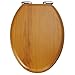 Design House Dalton Toilet Seat Elongated Soft Close – Honey Oak Oval Standard Wood Toilet Seat for Bathroom – Design House, 544270