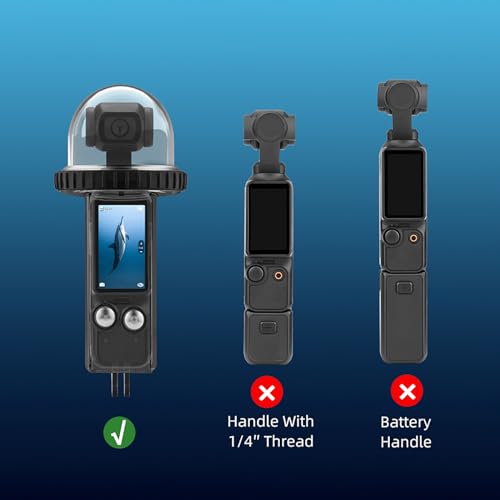Protector sumergible 40 metros para Pocket 3 ideal para deportes acuáticos extremos 6
