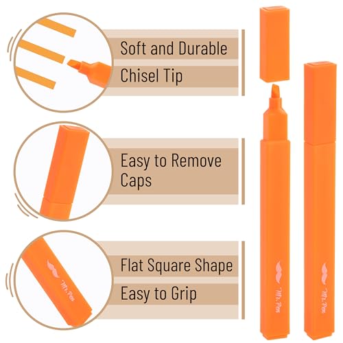 image for Mr. Pen Aesthetic Highlighters - 8 pcs, Chisel Tip, Warm Colors, Cute 