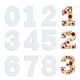 【Number Cake Backform 】 Das Paket enthält 0-8 Kuchenformen mit großer Anzahl,0-8 number cake formen können das Alter oder die digitalen Informationen hervorheben,Diese flexiblen Zahlen kuchenformen sind etwa 12 Zoll / 30.48 cm lang Sie können jede Kombination davon verwenden,um ganz einfach spezielle digitale Kuchen zu basteln.