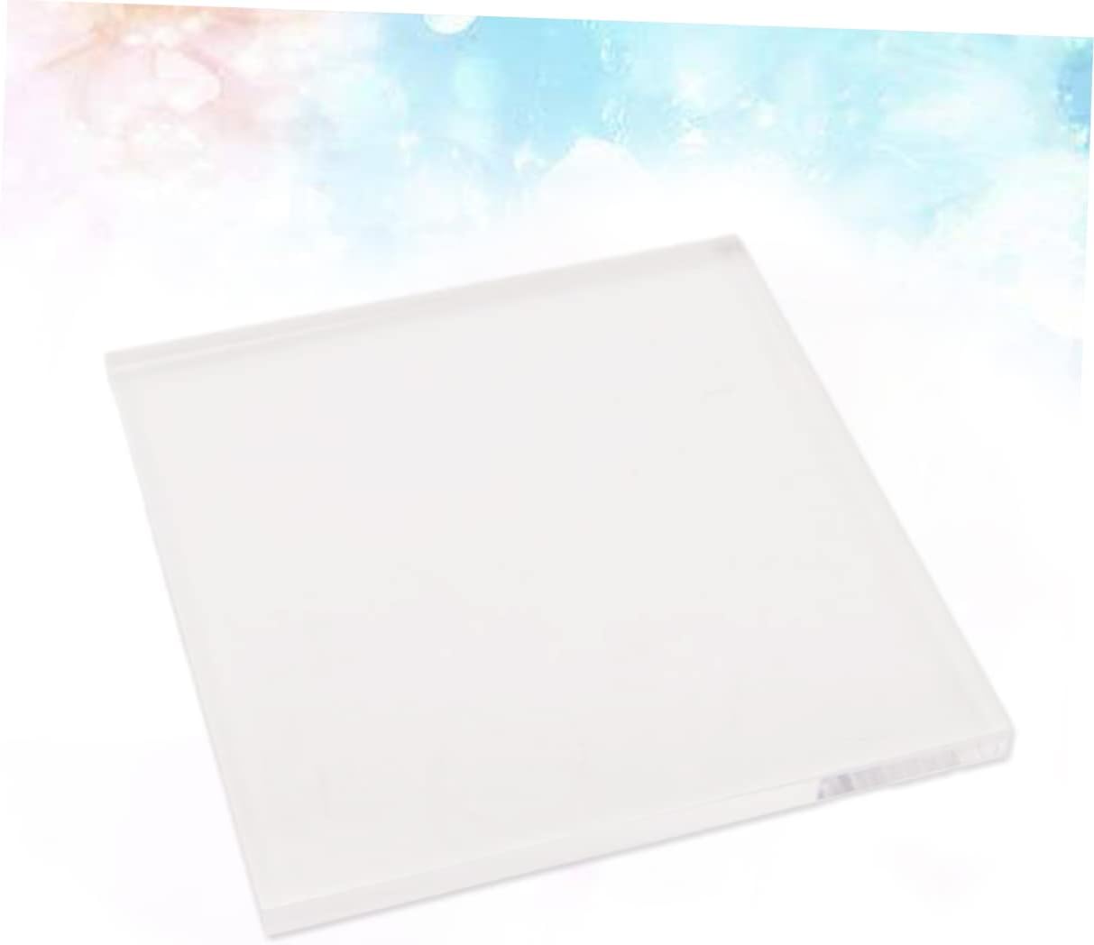 Acrylic Stamping Block with Circular Bead Design for Scrapbooking