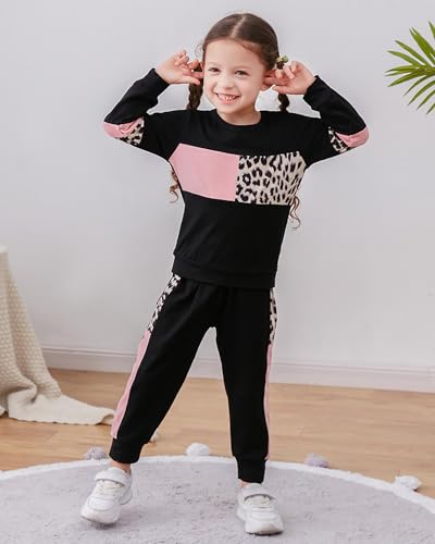 WESIDOM Baby Girl Clothes Sets, 2pcs Autumn Long Sleeve Clothes Outfits Toddler Girl Sweater Sets - Thumbnail 2