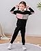 WESIDOM Kids Girl Clothes Two Piece Outfits Leopard Crew Neck Sweatshirts Jogger Sweatpants Fashion Girls Tracksuit Activewear 6-7T