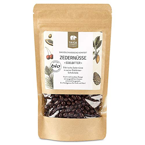 Taiga Naturkost - Sibirische Zedernüsse - Edelbitter - Bio - Rohkost-Qualität (200 g) Cover