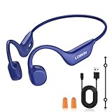 LOBKIN Bone Conduction Headphones, Open Wireless Bluetooth 6.0 with Magnetic IPX6 Waterproof Earphones Running Headphones, Ultra-Lightweight Sports Earbuds for Gym Workout Cycling
