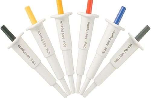 Pipeta de laboratorio 20ul 25ul 30ul 50ul 75ul 100ul micropipeta fija mini pipeta (tamaño 200ul)