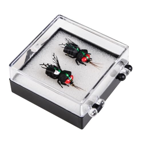 Fishing Flies Set Artificial Fly Fishing Lures Bait Bee Jig Hooks Crankbaits 1Pair, fly fishing hook