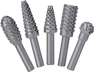 Rotary Burr SetPower Tools Wood Grinding Wood Carving Tool File Rasp Carbide Steel Solid Twist Drill Bitsfor Woodworking Kit Pack Polishing and Engraving