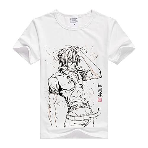 XINSHUN Free Shirt Rin Matsuoka Shirt Fashion Tees Short Sleeve Modal Shirt Anime Shirts Summer Anime T-Shirt Athletic Shirt Modal Tee Shirt Top (White,M)