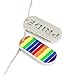 GuoShuang TTKP 2Pc. Pride Rainbow Dog Tag LGBT Jewelry Gay and Lesbian Pride Necklace