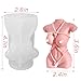 TOPYS Rope Binding Body Silicone Candle Molds, Sexy Woman Body Resin Molds for Valentine's Day, 3D Bundle Naked Female Curvy Figure Moulds for Clay Plaster Soap (TOPYS-20221112)