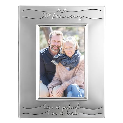 Haysom Interiors Beautiful Two Tone Silver Plated 20th Anniversary 4"