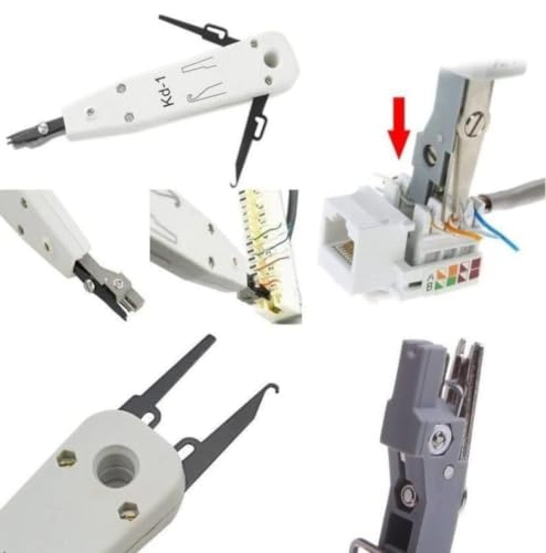 Image of Kd-1 Punch Down Tool, Network Cable Wire Insertion Impact Tool for Keystone Patch Panel