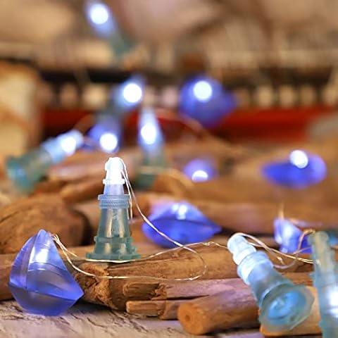 Impress Life Nautical Decorative Coastal String Lights with Remote and Timer,Lighthouse Sailing Ship Sea Lantern 10 ft 20 LEDs for Outdoor Camping Wedding Birthday Party Patio Gazebo Balcony Cover