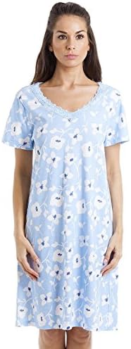 Camille Womens Smooth Soft Cotton Summer Nightshirts