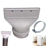 Klimaanlage Abluftschlauch Adapter Flach, 2026 Neu Flacher Abluftschlauch Adapter Für Klimaanlage, Abluftschlauch Adapter Fenster, Kompatibel 130mm/150mm, Für Mobile/Auto Klimagerät,1PC