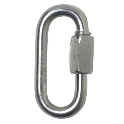 FIXE - MAILLÓN CORTO ZINCADO 7mm - Escalada Maillon Rapide Ovalado de Acero Zincado - Cierre de Rosca - Gran Resistencia