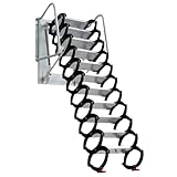 Caratteristiche di sicurezza migliorate: i gradini della scala for soffitta e la scala for soffitta sono dotati di cuscinetti in gomma antiscivolo for garantire la sicurezza durante la salita.