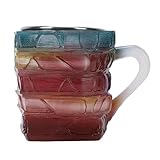 CHICIRIS Taza de café con Pila de Libros, Taza de café de Resina Colorida para Lectores y Escritores, 4,92x3,54 Pulgadas para Amantes de los Libros