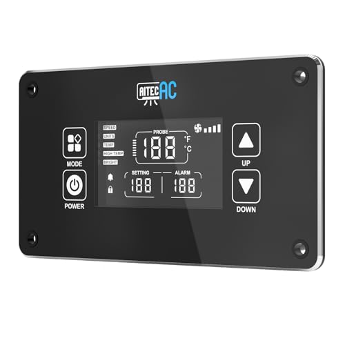 AITECAC Cooling Fans Controller, Fan Smart and Speed Controller, Controls Aircraft, Cooling Video Cabinets Fans