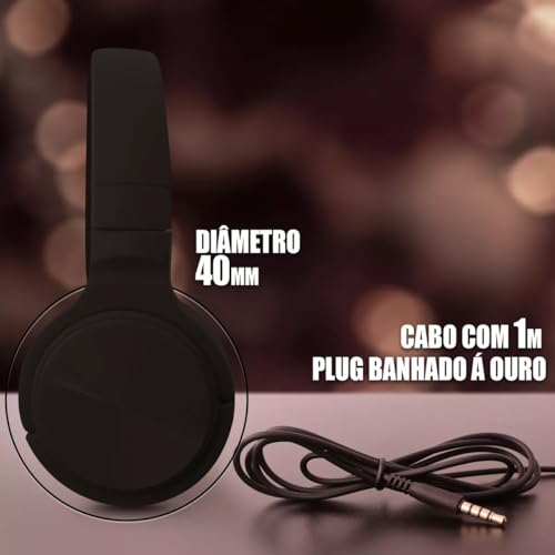 Fone De Ouvido Headset Pc Gamer Fio Para Celular Ps X-box Headphones Com Microfone