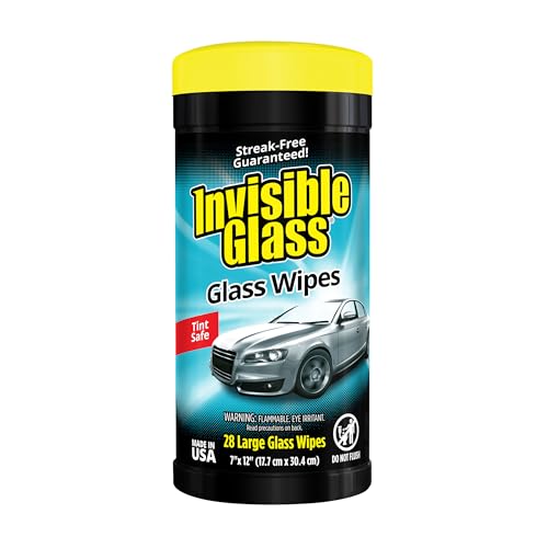Invisible Glass 90166 Large Glass Cleaning Wipes...