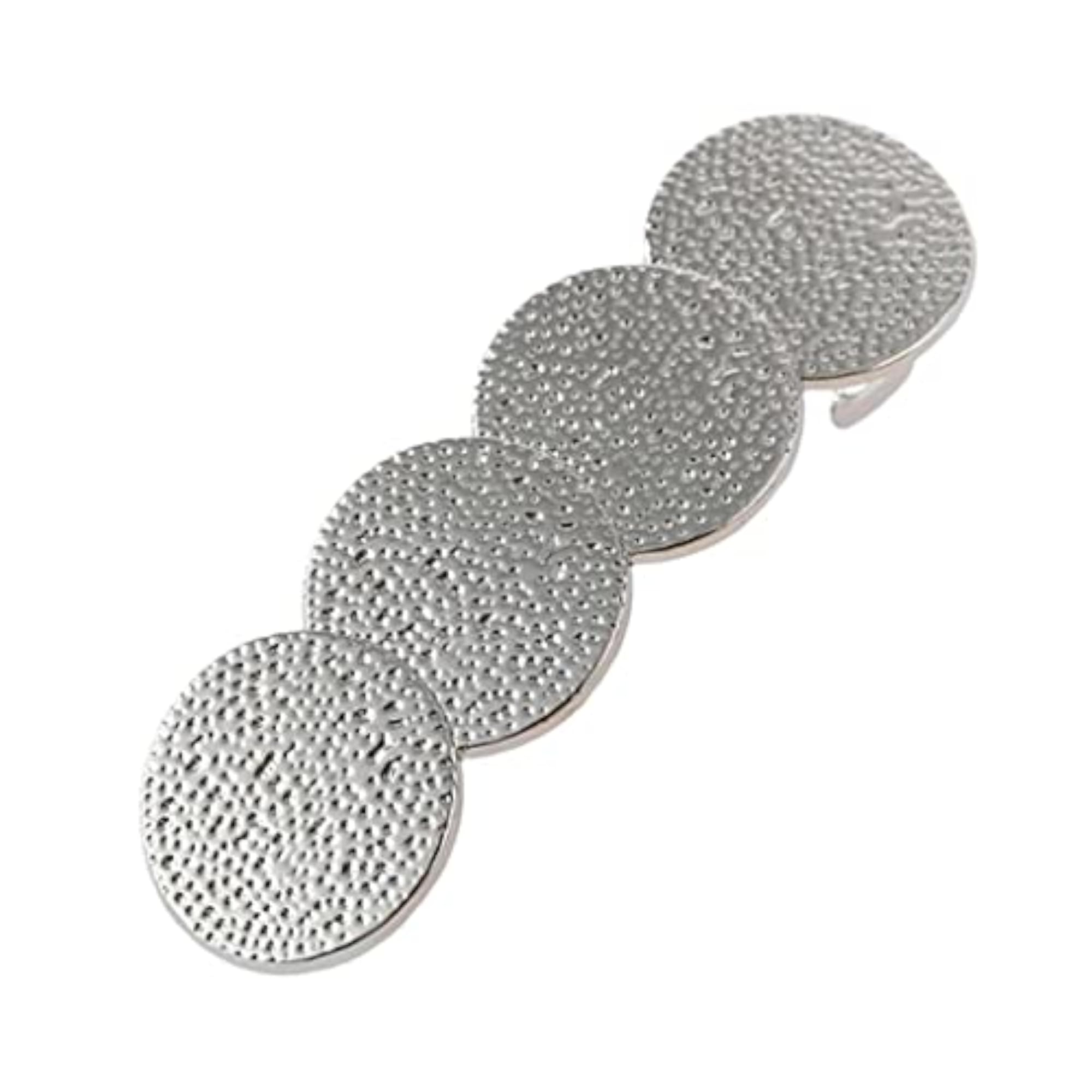 6X Geometric Round Hair Clip Ponytail Holder