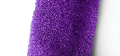 Dotesy 2 Pcs Soft Faux Sheepskin Wool Car Safety Seat Belt Pads Shoulder Strap Cover Neck Cushion (Purple) #TOP4