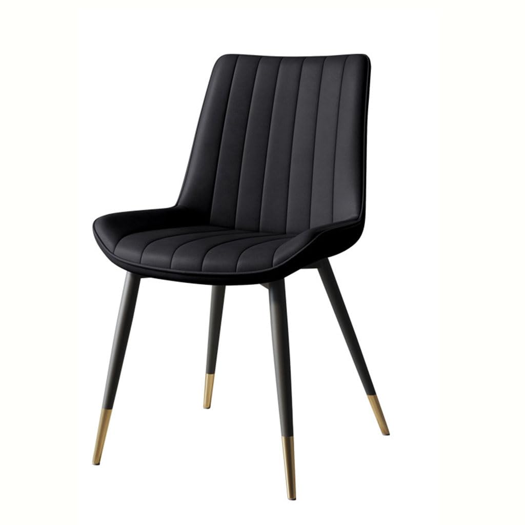 Chaise de salle à manger en similicuir imperméable et tabouret à dossier haut