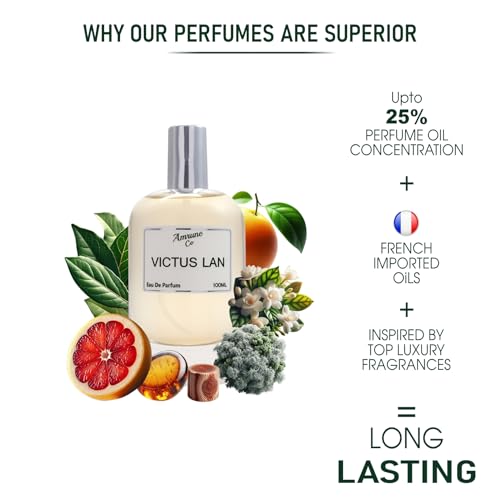 Image of Victus Lan | Luxury Men Eau De Parfum | Citrus Aromatic Fresh Spicy | Perfume Spray for Man | Strong & Long Lasting Fragrance | Luxury Gift for Him | 100 ml
