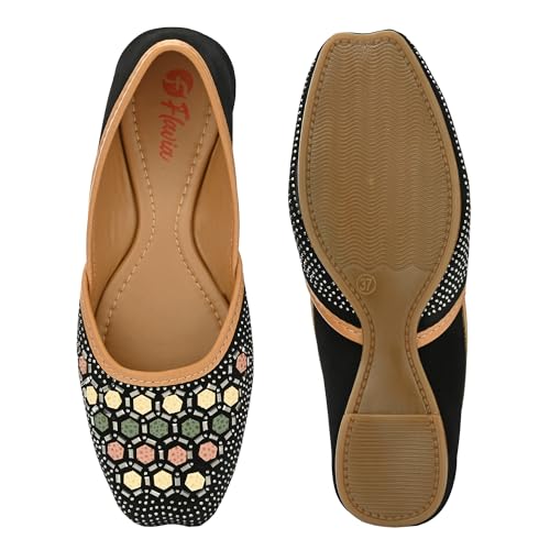 Image of Flavia Womens Flv07 Ballet Flat | Ethnic Shoes | Wedding Footwear | Fashionably Stylish for Everyday wear
