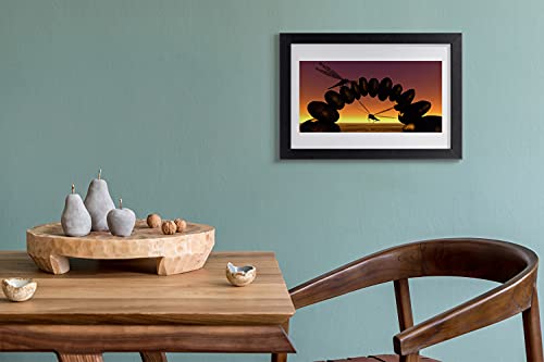 Affiche encadrée 30x20 cm dragonfly avec cadre mdf de salon - 3