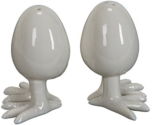 Egg on Chick Feet Salt and Pepper Shaker Set