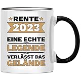 Rente 2023 Eine Legende verlässt das Gelände Tasse, Witziges zum Ruhestand Geschenk, Renteneintritt für Einsteiger, Rentner Geschenke lustig, Pension