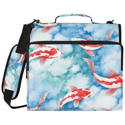 Classeur 3 anneaux dossier extensible grand format et pochette PC 14 pouces