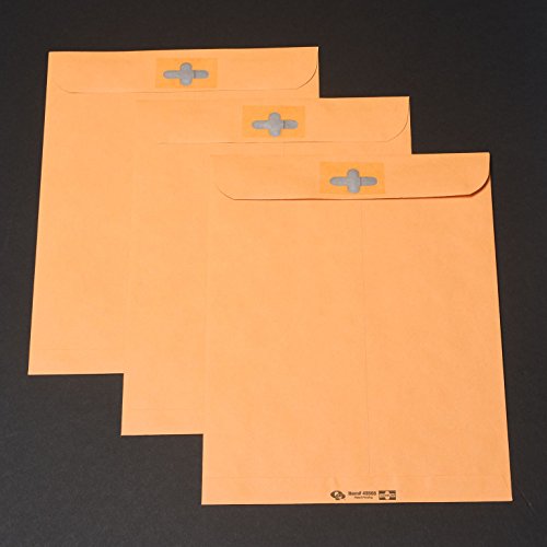 Quality Park 9 X 12 Postage Saving Clearclasp Envelopes, With Reusable Redi-Tac Closure & Gummed Flap, 28 Lb Kraft Paper, 100 Per Box (Qua43568) #TOP3