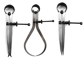 New Spring Caliper 3" / 75mm - 3 Piece Set Inside Outside Divider...