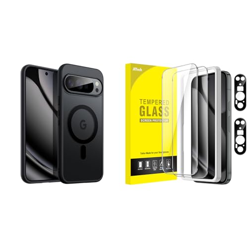 Coque rigide Pixel 10 Pro magnétique transparente avec protection objectif