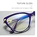 weiyuchen Fashion Cat Eye Glasses Frame TR90 Small Anti Blue Ray Eyeglasses Retro Women Office Lady Eyewears, Red