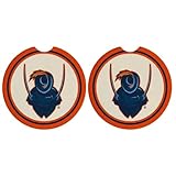 Magnolia Lane University of Virginia Set of 2 Car Coasters - Absorbent Ceramic Stone for Cup Holders - Features “CavMan” and Finger Notch for Easy Removal - Gift for Students and Graduates