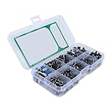 Gurtt 180-teiliges Set mit Schalterknöpfen, vielseitige Knöpfe für Elektronik, Tasten, taktile Druckschalter, für Computermäuse, Automobilelektronik, Kommunikationsgeräte