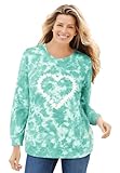 Women's Plus Size Printed Sweatshirt