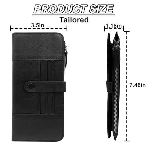 JIMMY LUCKY Premium Men's Genuine Leather Wallet – Slim Bifold Design with Multiple Card Slots & Cash Compartment – Stylish & Durable Business Wallet (JL2312LW-2)2