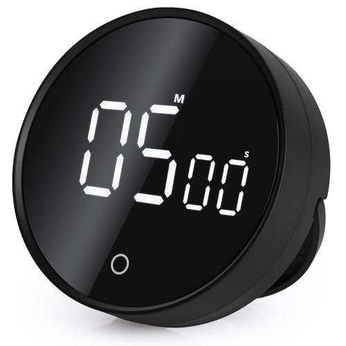 GeeRic Digitaler Küchentimer, Küche Timer mit LED Digital Display,Küchentimer Magnetisch,...