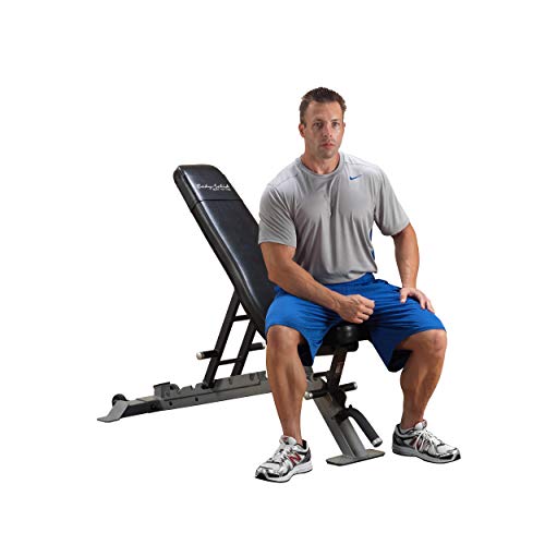 Body-Solid SFID325 Pro Clubline Adjustable Bench for Power Racks and Dumbbell Curls, Home and Commercial Gym