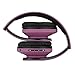 immagine 2PowerLocus Bluetooth Cuffie Auricolari Pieghevoli, Over Ear Bluetooth Headphones Stereo Senza Fili Cuffie o Collegate Headset con Microfono, Micro SD/TF, FM per iPhone/Samsung/iPad/PC (Nero/Viola)
