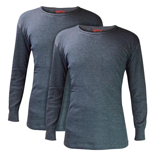 Sous-vêtement thermique anti-froid homme manches longues Heat Holders riche en coton (Pack de 2)