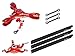 Microheli CNC Triple Carbon Fiber Blades Conversion Set (RED) - Blade 230S / 230S V2